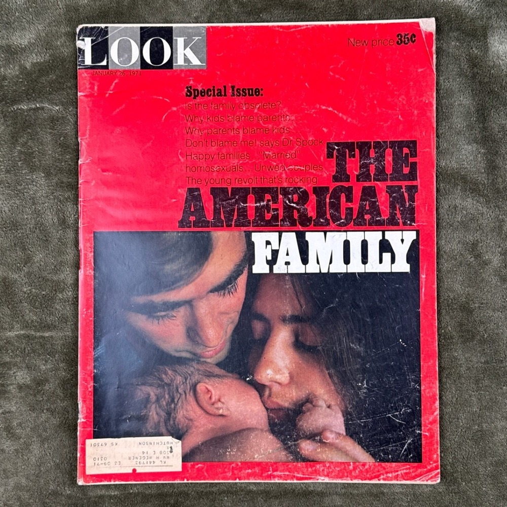 Vintage Look Magazine January 26 1971 Special Issue The American Family Dr Spock